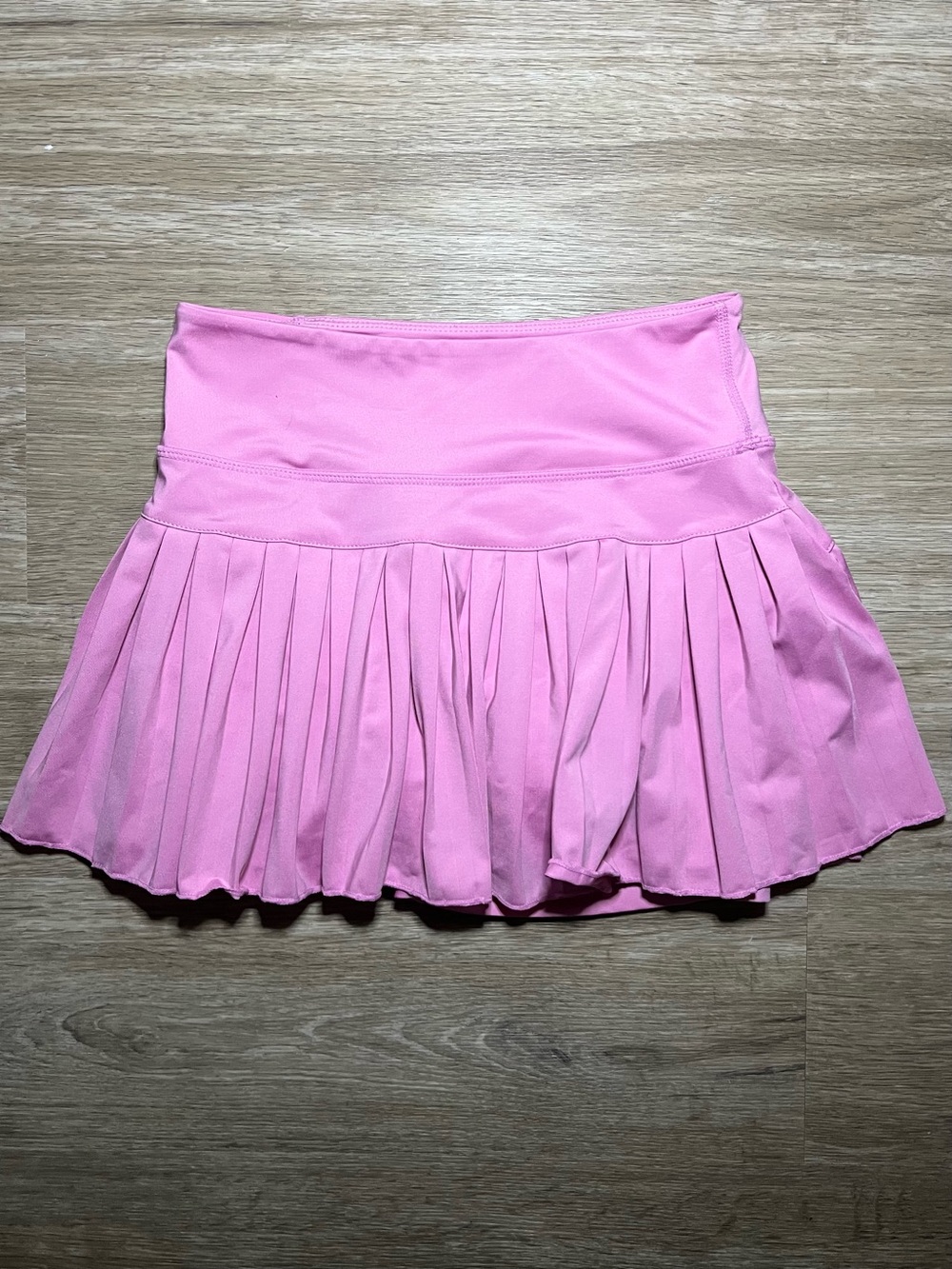 Gold Hinge Pink Pleated Tennis Skirt Built-In Shorts Size XS